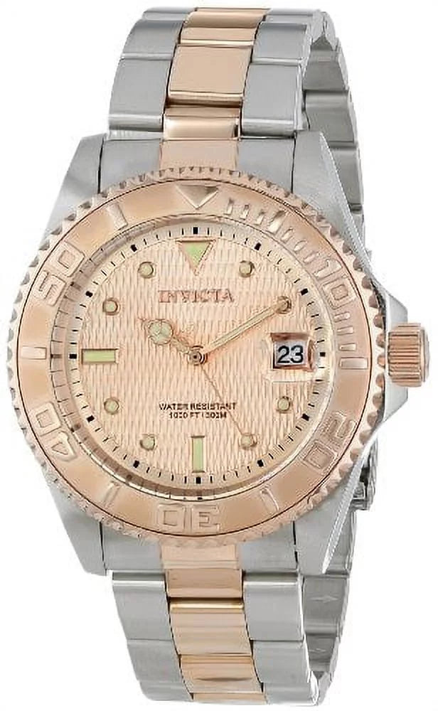 Invicta Men's Pro Diver 14344  Analog Monitor Automatic Two Tone Swiss Watch for Adult