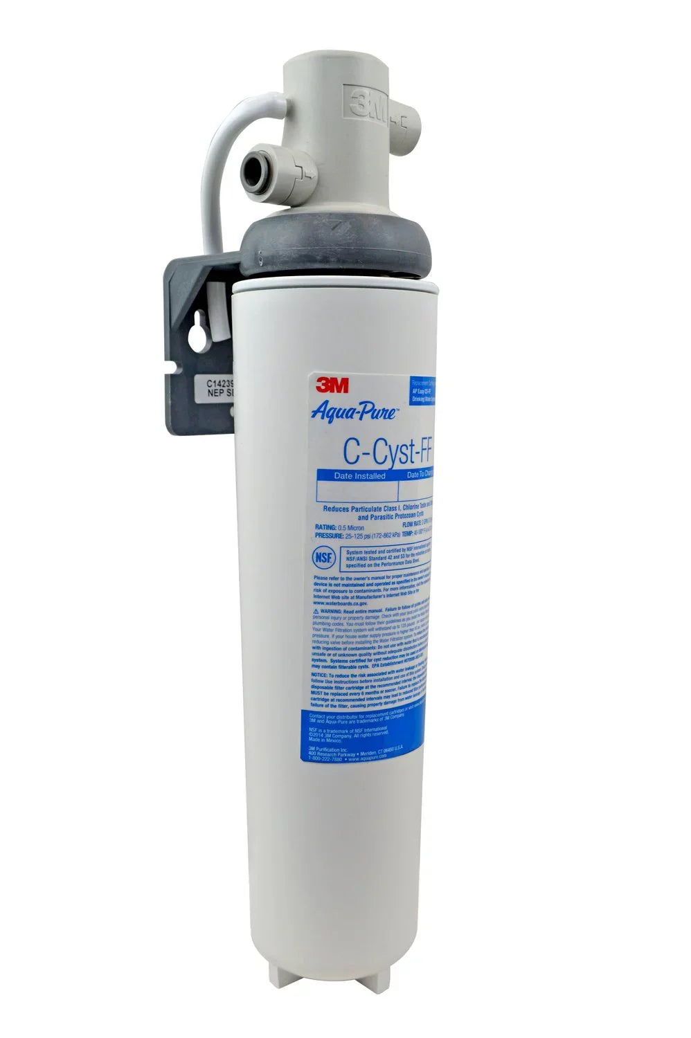 3m Aqua-Pure Water Filter System,0.5 micron,15 1/8" H  5609223