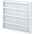 Global Industrial High Capacity Pleated Air Filter, MERV 8, Self-Supported, 25"Wx20"Hx1"D, Lot of 12