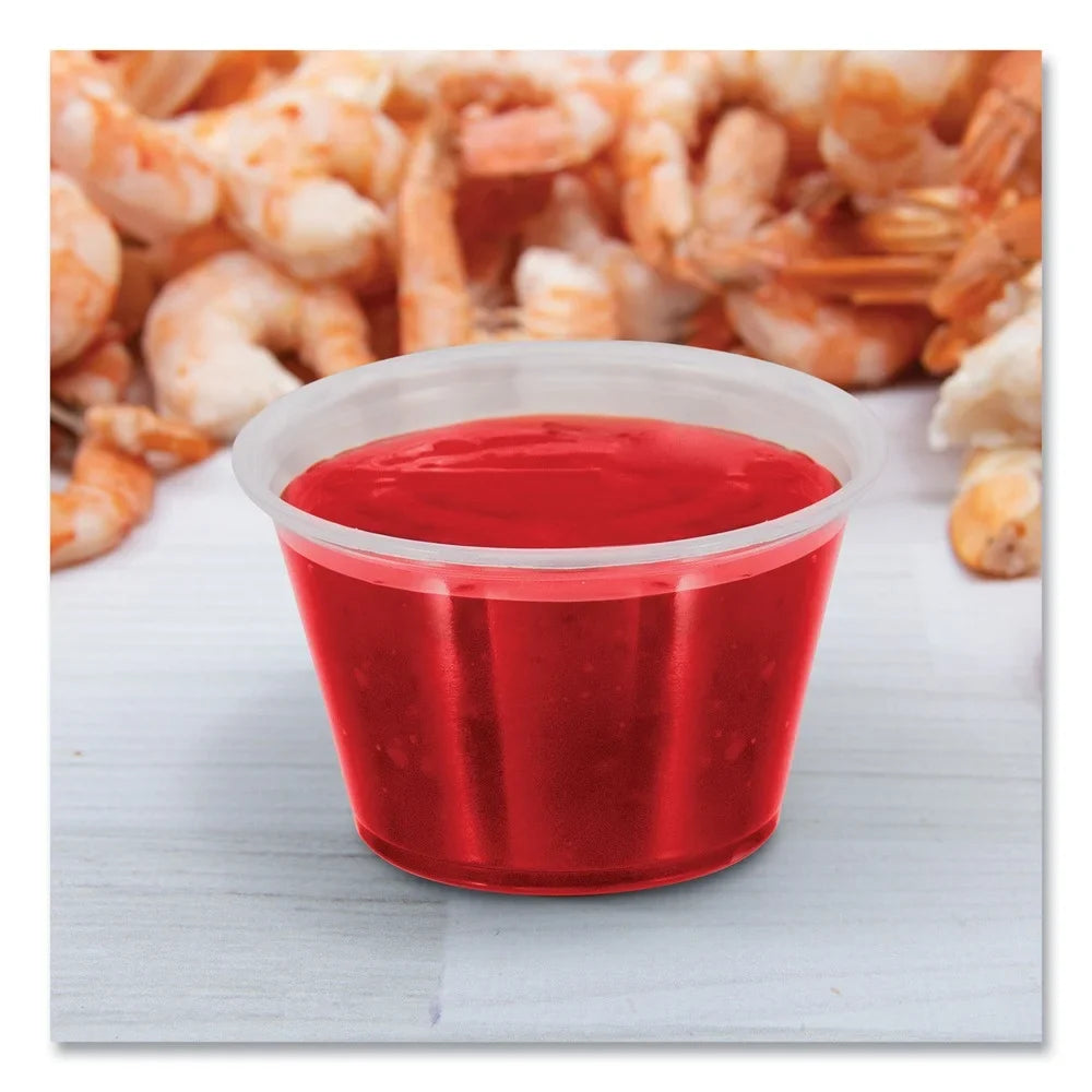 Dart 400PC Conex Complements 4 oz. Polypropylene Portion Containers - Clear (2500/Carton)]