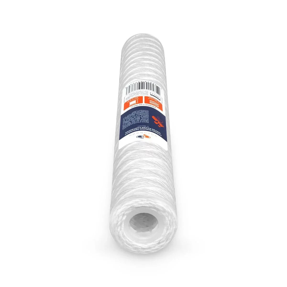 Aquaboon 1 Micron 20" x 2.5" String Wound Sediment Water Filter Cartridge | Universal Replacement for Any 20 inch RO Unit | Compatible with 101-230, PD-5-20, AP110-2C, P5-20, CFS124-C20, 4-Pack