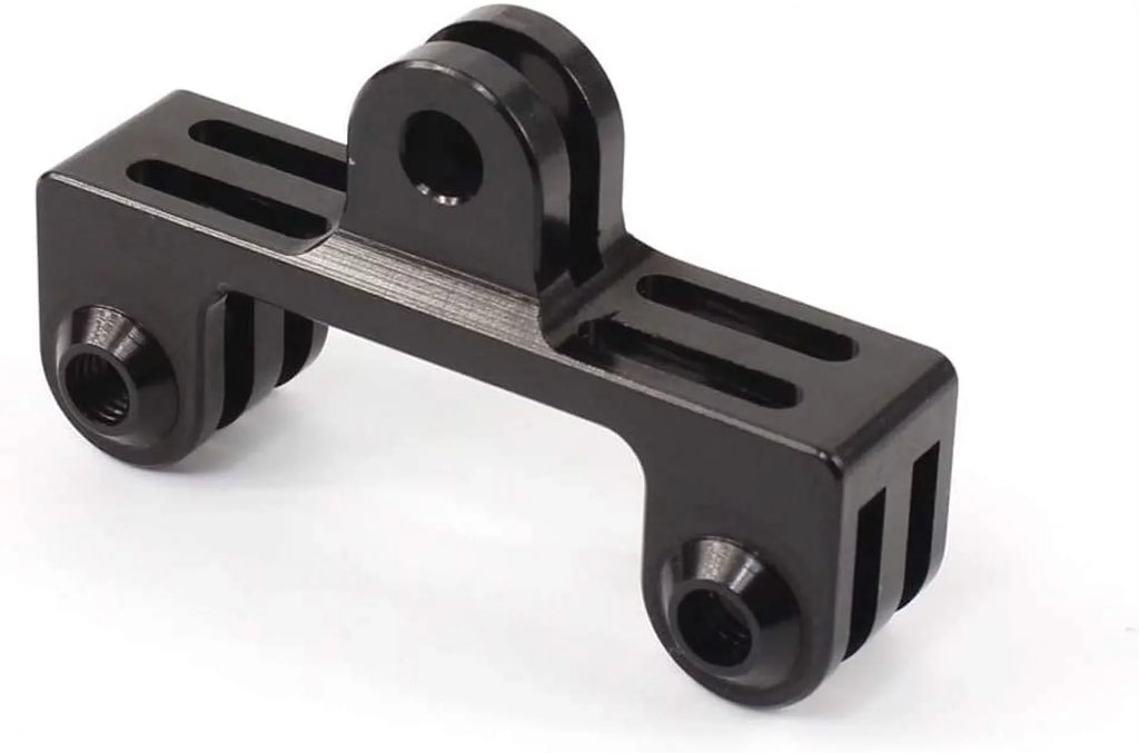 Aluminum Dual Twin Mount Adapter for GoPro Hero 9/8/7/(2018)/6/5/4 Black,Hero 3+,DJI Osmo Action,AKASO/Campark/YI