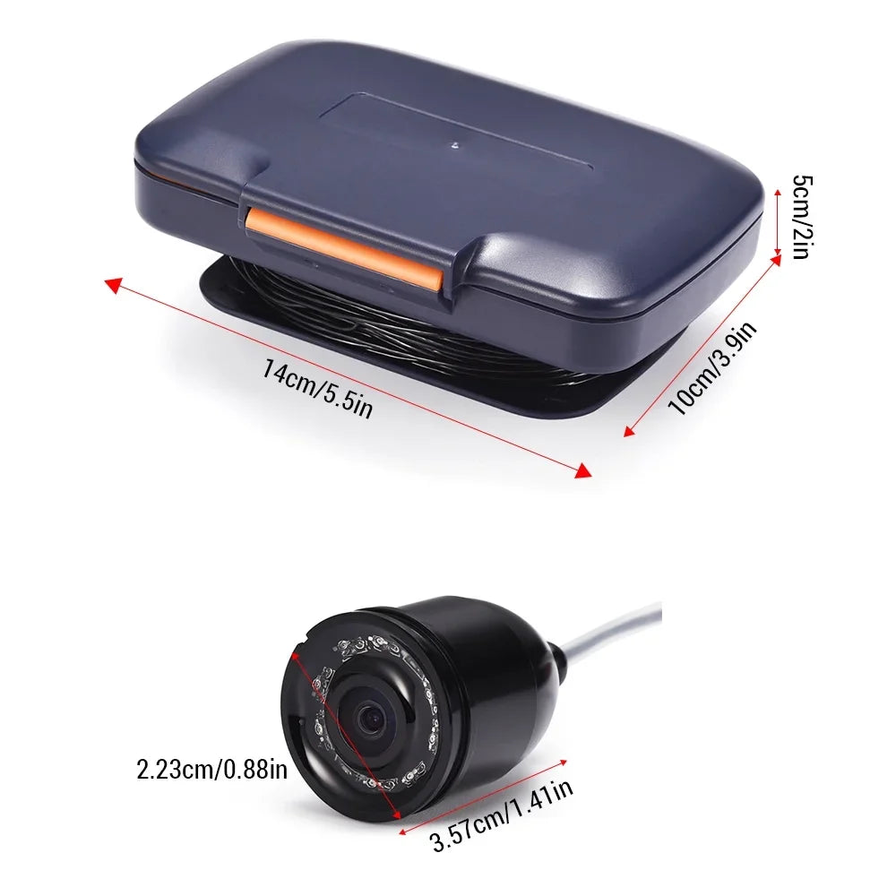 Lixada Fishing Camera Underwater 4.3in Digital LCD 120° View 300,000 Pixels Night Vision Suitable for Ice/River Fishing