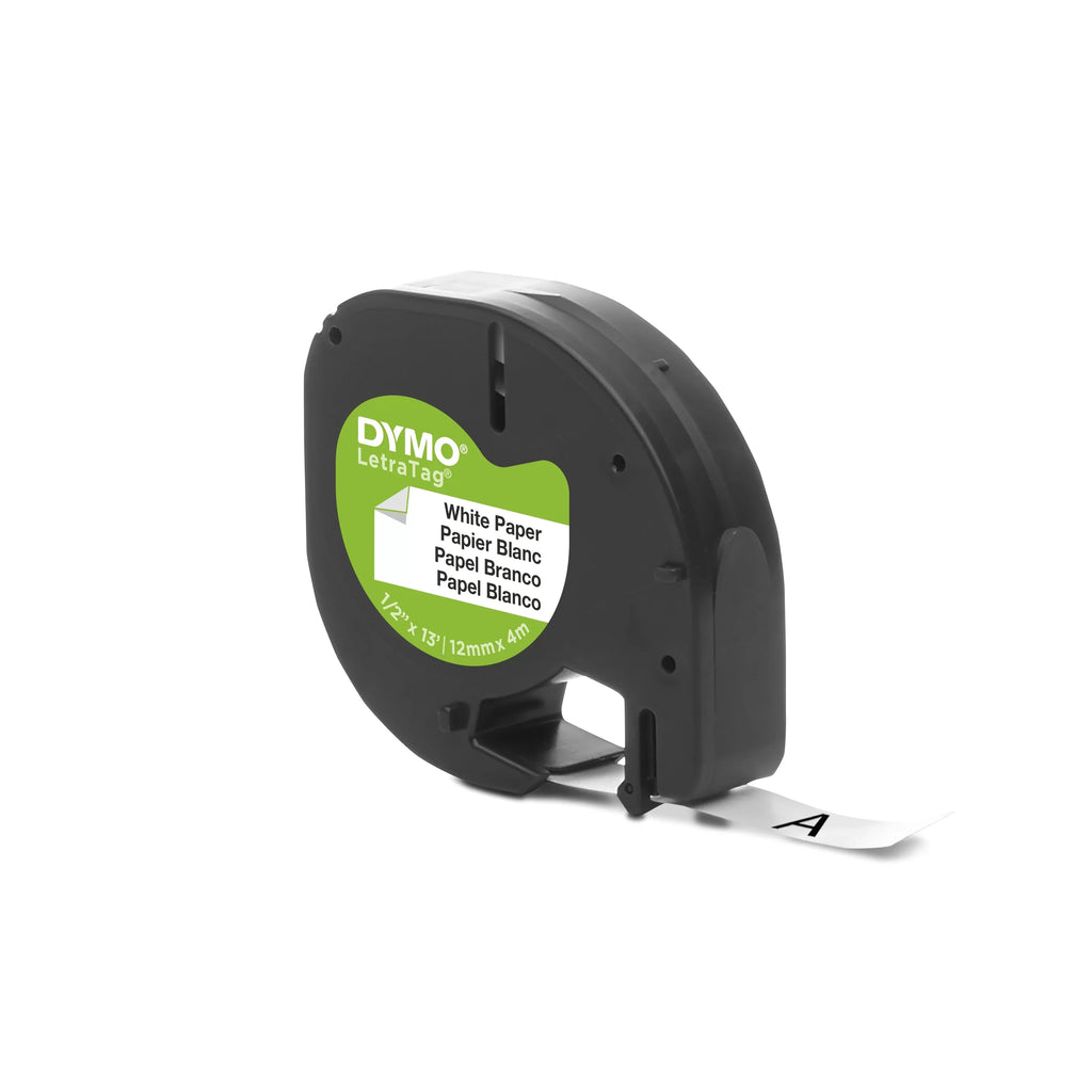 DYMO LetraTag 100T QWERTY Label Maker, Includes Black Print on White Paper Label