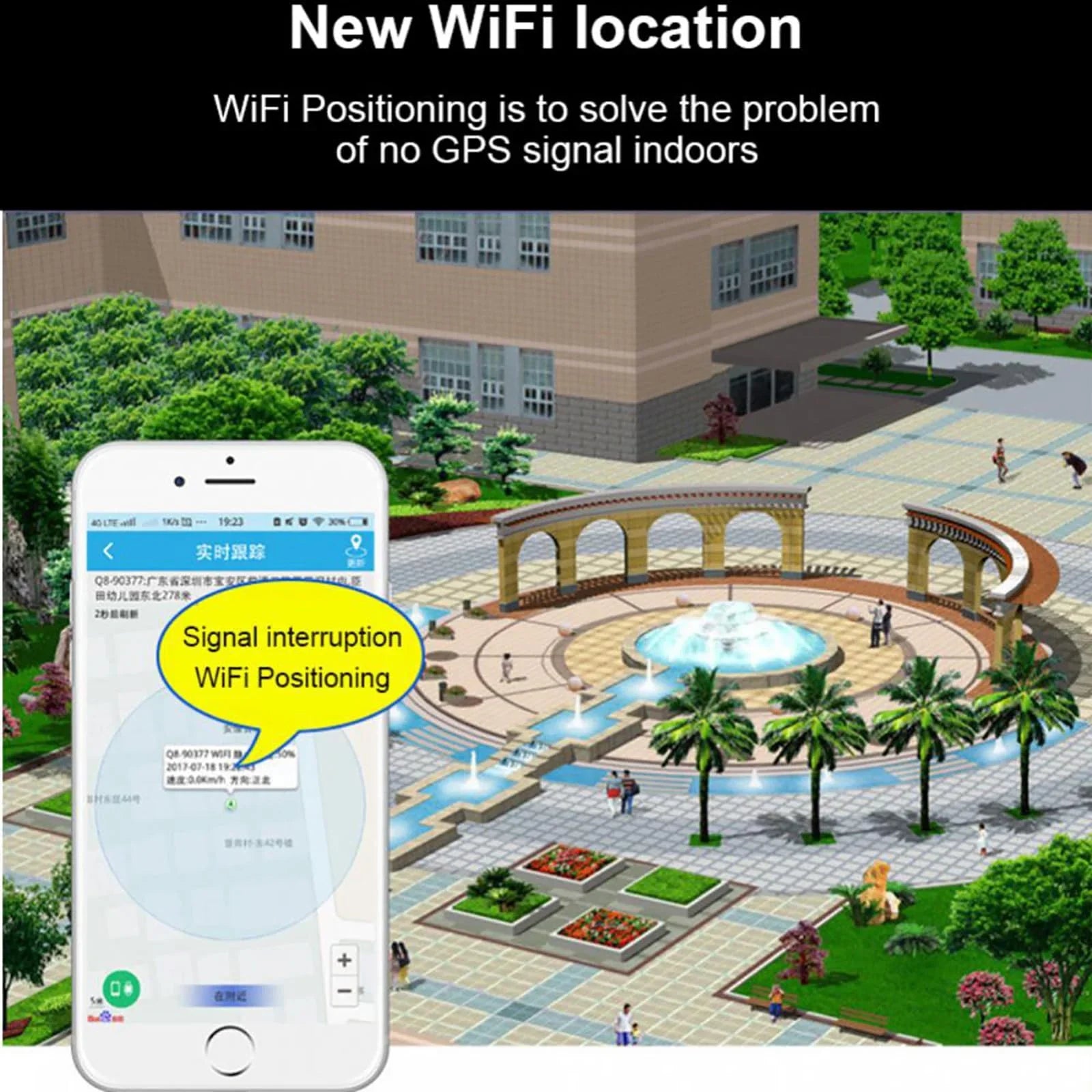 GPS Tracker for The Elderly, Anti-Lost GPS Locator, Historical Track Query, High-Definition Voice Call, Suitable for Children, Alzheimer's Disease, Autism, Blind People(without sim card)