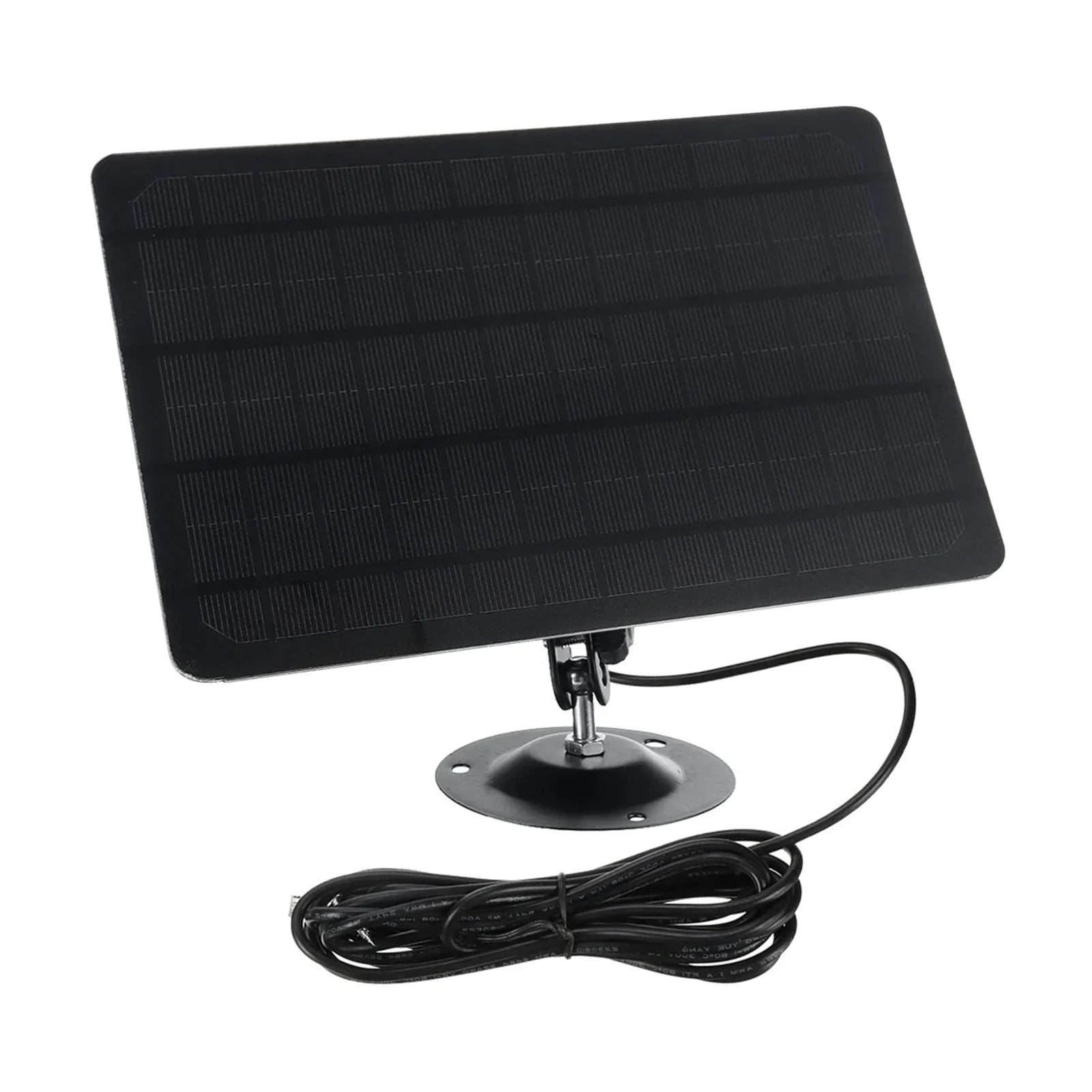 Shinysix USB Solar Panel 10W 6V Monocrystal Silicon Charging Plate, 360-degree Rotation, Waterproof, Wall Mounted for USB Camera