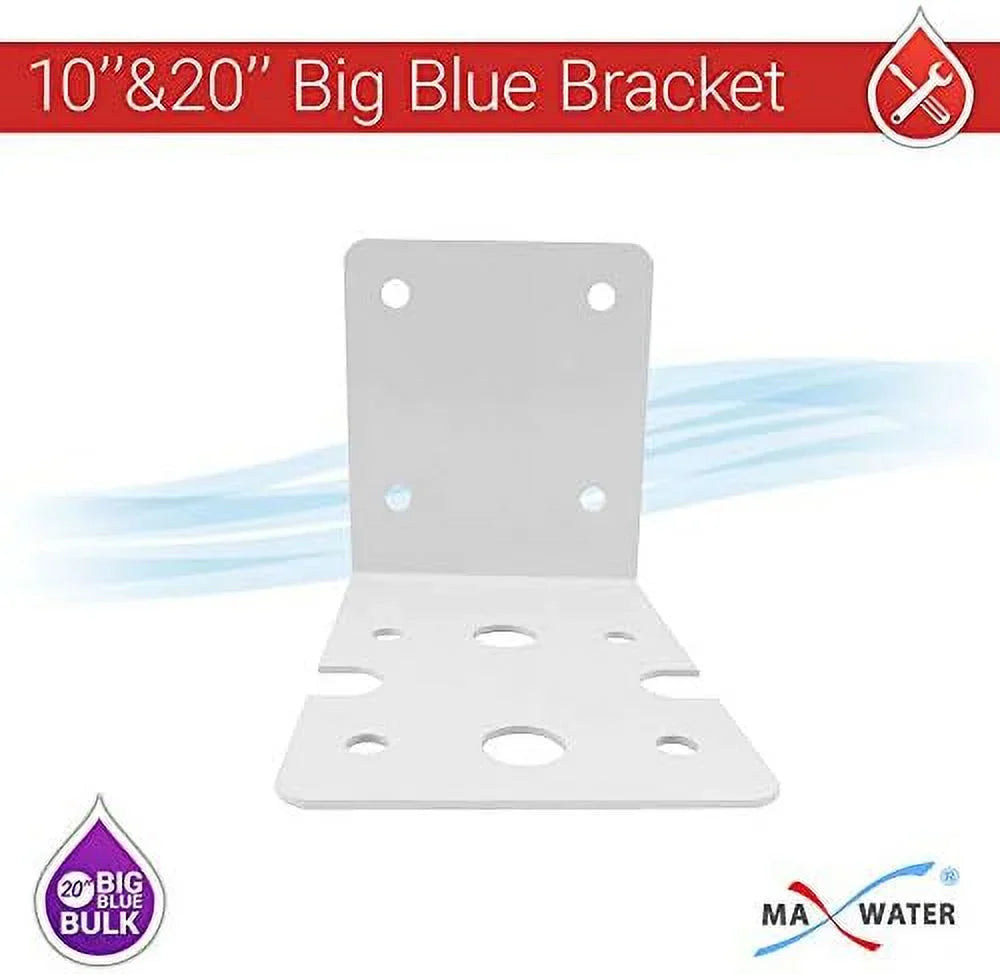 2 Pack 10" BB Clear Whole House  System Filter Housing 1" NPT Brass Ports W/Pressure Release, 2 Pressure Gauges, Wrench  2 Brackets