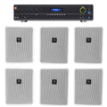 JBL VMA1240 Commercial/Restaurant 240W 70v Amplifier+(6) JBL 5.25" Wall Speakers