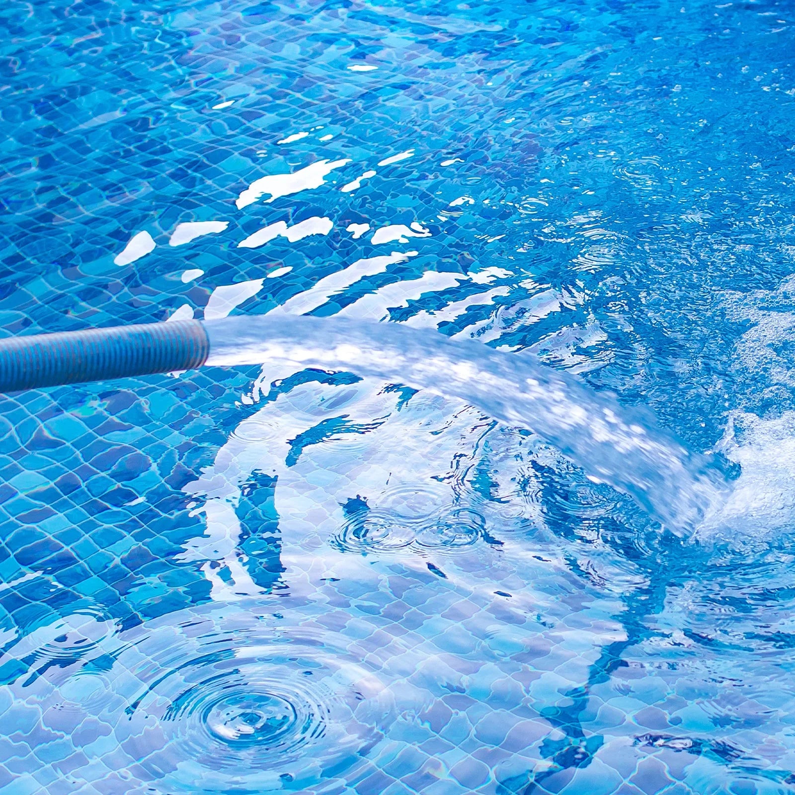 Lightweight Backwash Hose Lay Flat Reinforced Discharge PVC Hose 65mm ID 49ft for Swimming Pool