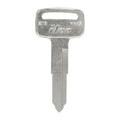 Hillman  Automotive Blank YM58 & X119 Double Sided Universal Key for Yamaha - Black & Silver - Pack of 10