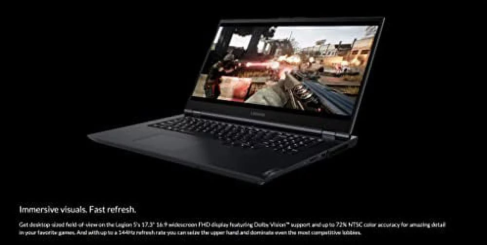 Lenovo Legion 5 Gen 6 Gaming Notebook, 17.3" FHD IPS 144Hz Screen, AMD Ryzen 7 5800H, NVIDIA GeForce RTX 3070(TGP 130W), Dolby Vision, Type-C, Win 10 Free Upto 11 (16GB RAM | 1TB PCIe SSD)