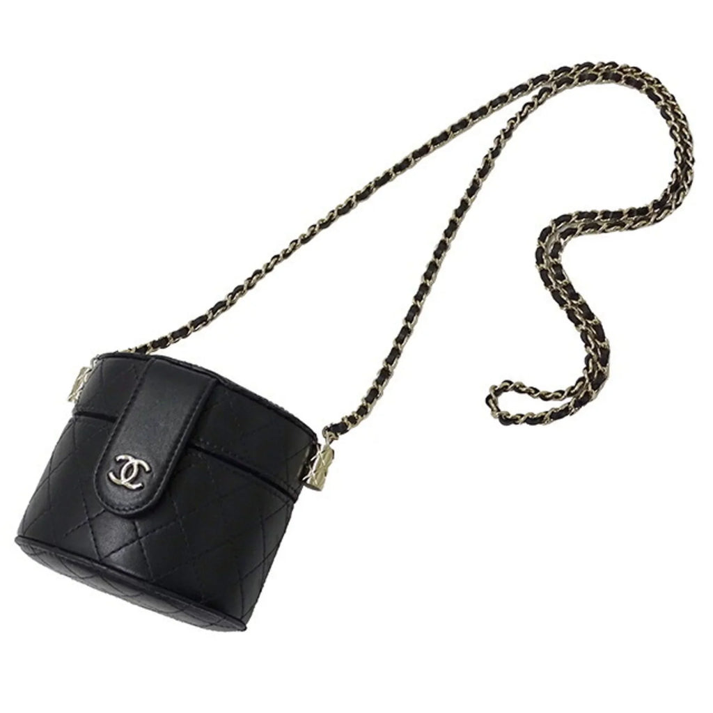 Pre-Owned Chanel AP1616 / ― Women's Suede Shoulder Bag Black (Good)