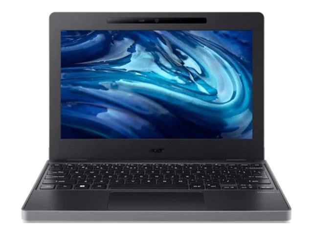 Acer TravelMate B3 11 TMB311-33 - 180-degree hinge design - Processor N-series - N100 / up to 3.4 GHz - Win 11 Pro - UHD Graphics - 4 GB RAM - 128 GB eMMC - 11.6" IPS 1366 x 768 - Wi-Fi 6E, Bluetooth - shale black - kbd: US Intl