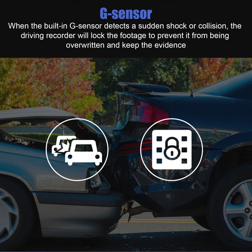 Dual Dash Cam, TSV 1080P Driving Recorder Camera for Cars, 170° Wide Angle Front Inside Camera with 3.16inch Screen, Night Vision, Loop Recording, G-Sensor, Parking Monitor, WDR