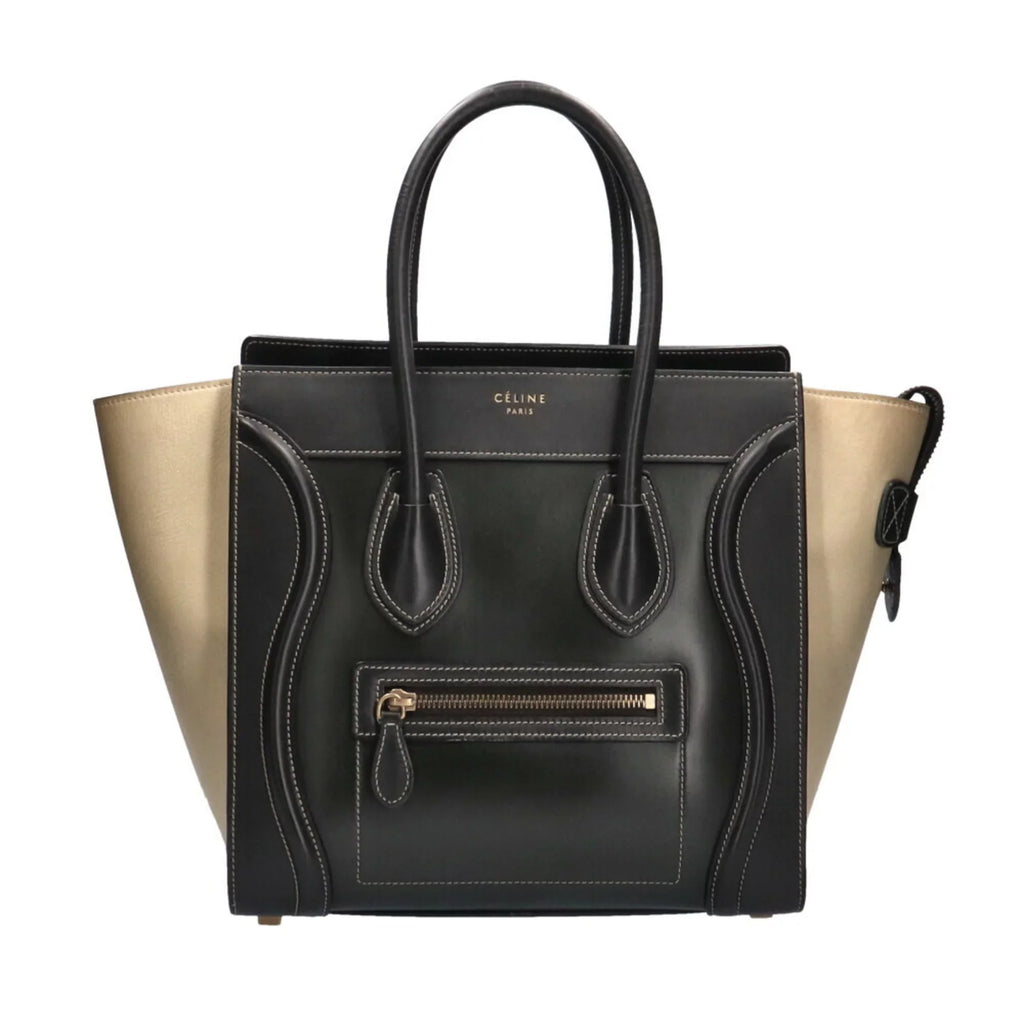 Pre-Owned Celine CELINE Micro Shopper Luggage Handbag Calf Ladies (Good)