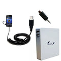 Gomadic High Capacity Rechargeable External Battery Pack suitable for the Sony Ericsson Xperia Play - Portable Charger with TipExchange Technology