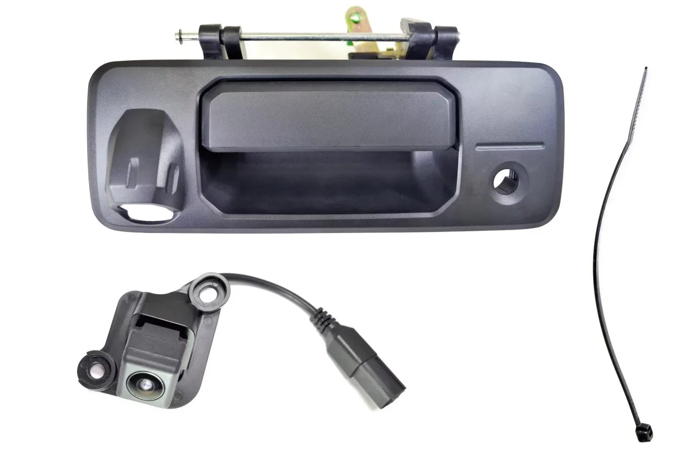 PT Auto Warehouse TO-3954A-BUC61 - Tailgate Handle with Park Assist Back Up Camera - Textured Black Fits select: 2018-2020 TOYOTA TACOMA