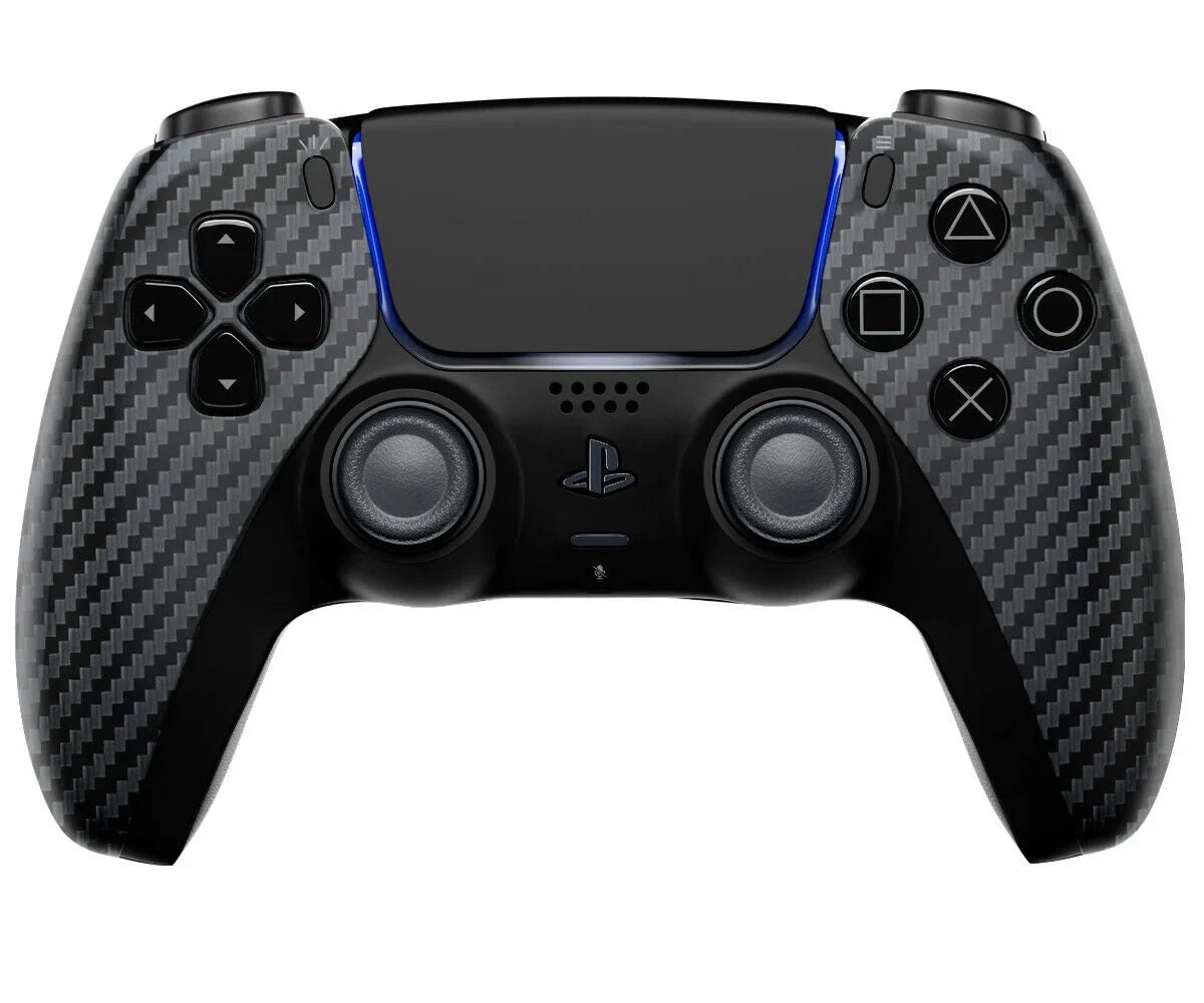 ModdedZone CARBON Custom UN-Modded Controller Unique Design for PS5 OEM OEM Authentic Controller