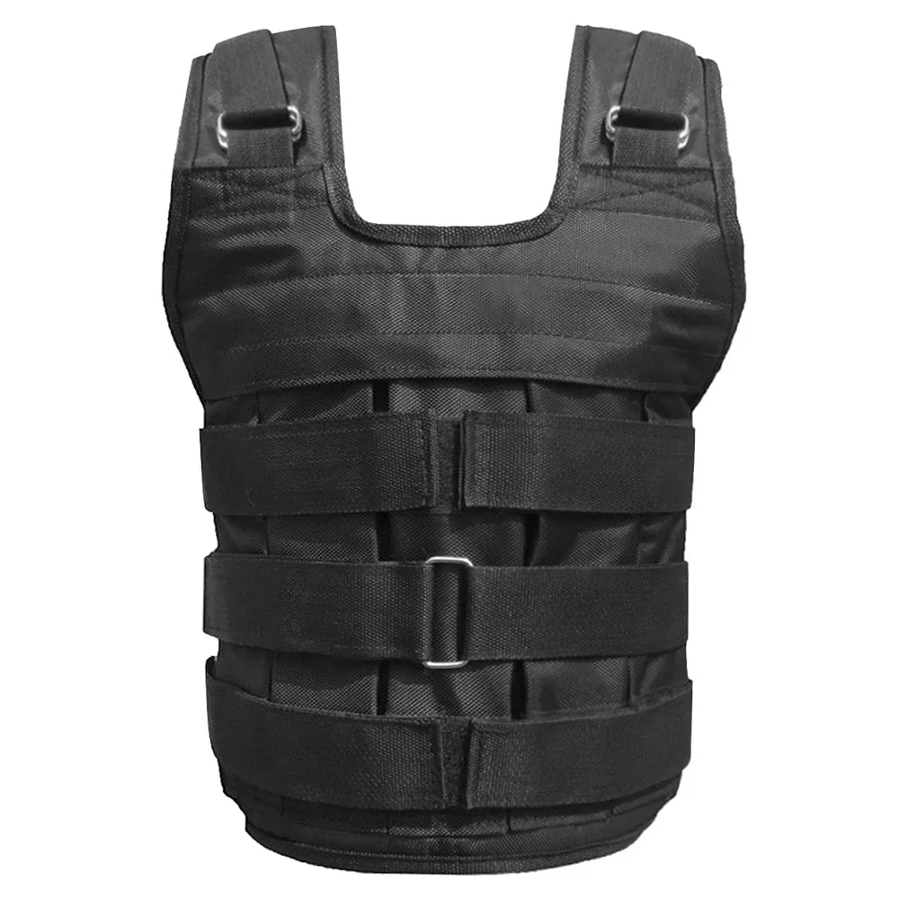 moobody Adjustable Weighted Vest Weight Jacket Oxford Exercise Weight Loading Cloth Strength Training 50kg Max. Load (Empty)
