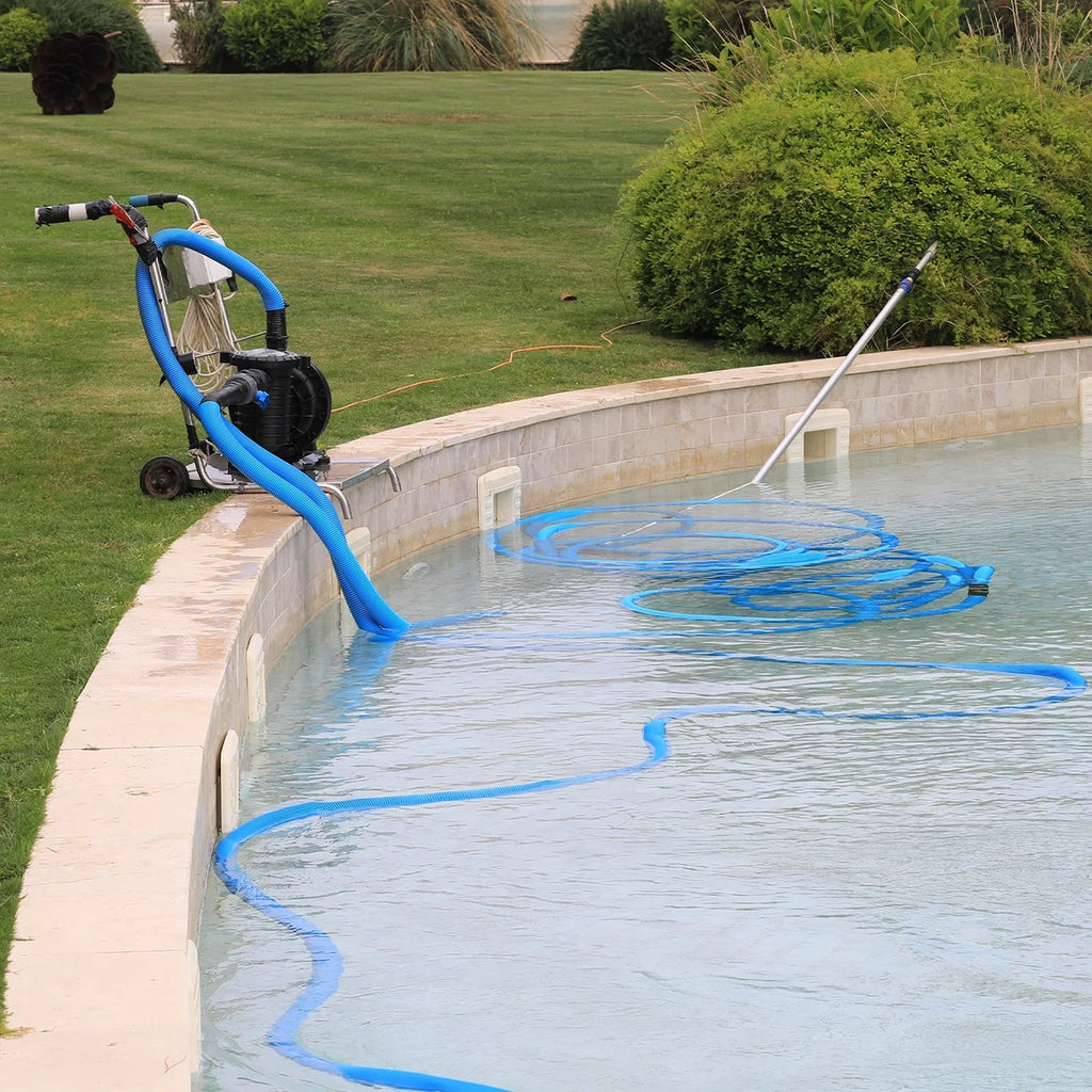 Lightweight Backwash Hose Lay Flat Reinforced Discharge PVC Hose 65mm ID 49ft for Swimming Pool