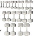 YORK 5-50 lb. Cast Iron Hex Dumbbells