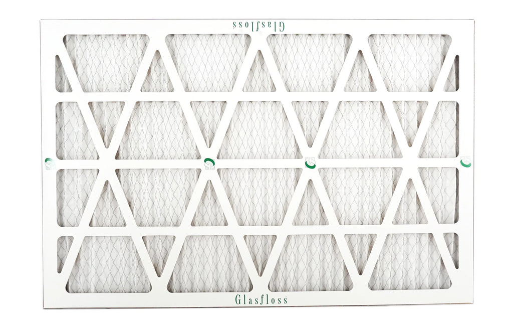Glasfloss 20x27x1 - MERV 10 -Qty:6 - Furnace Air Filter - Made in USA (Actual Size: 19.5 x 26.5x7/8 inch)
