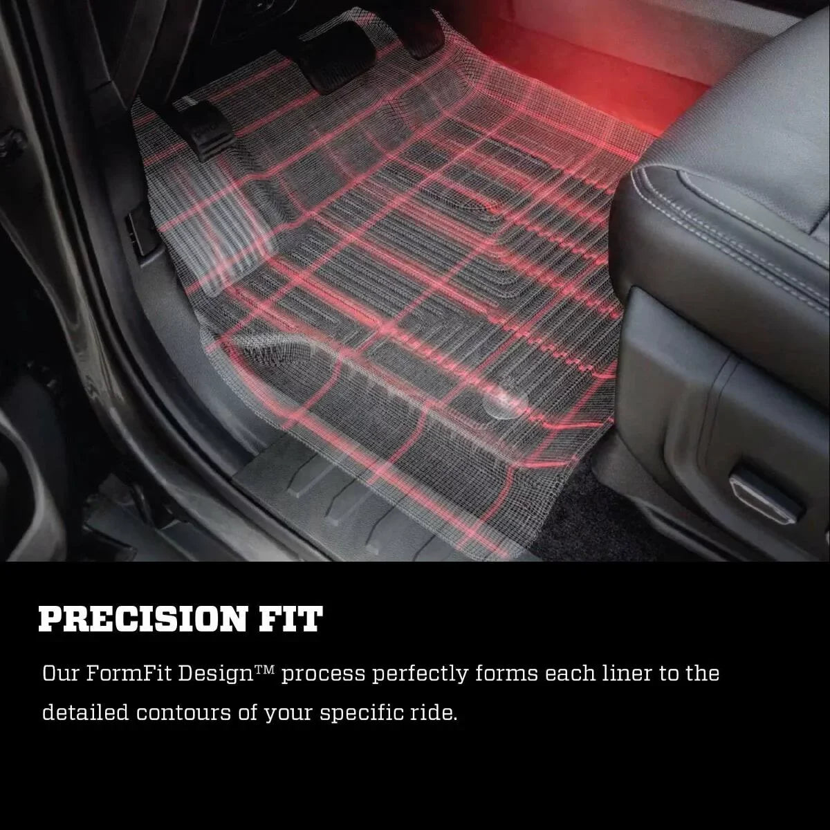 Husky by RealTruck 2nd Seat Floor Liner Compatible with 17-19 Pacifica Compatible with select: 2017-2021 Chrysler Pacifica Touring L, 2020-2021 Chrysler Voyager
