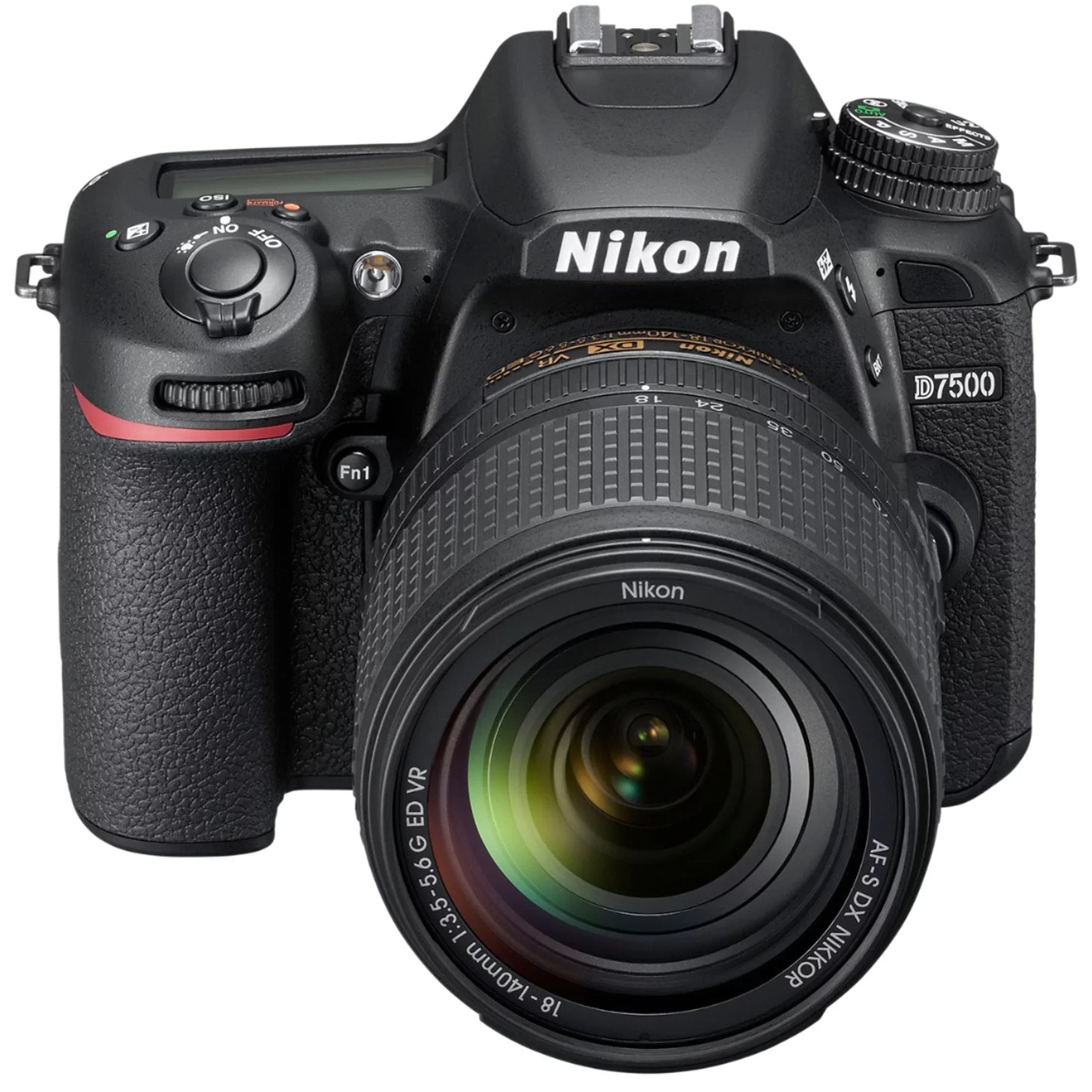 Nikon D7500 DSLR Camera with 18-140mm Lens + 2pcs SanDisk 64GB Memory Card + Case + Tripod + UV Filter + A-Cell Accessory Bundle