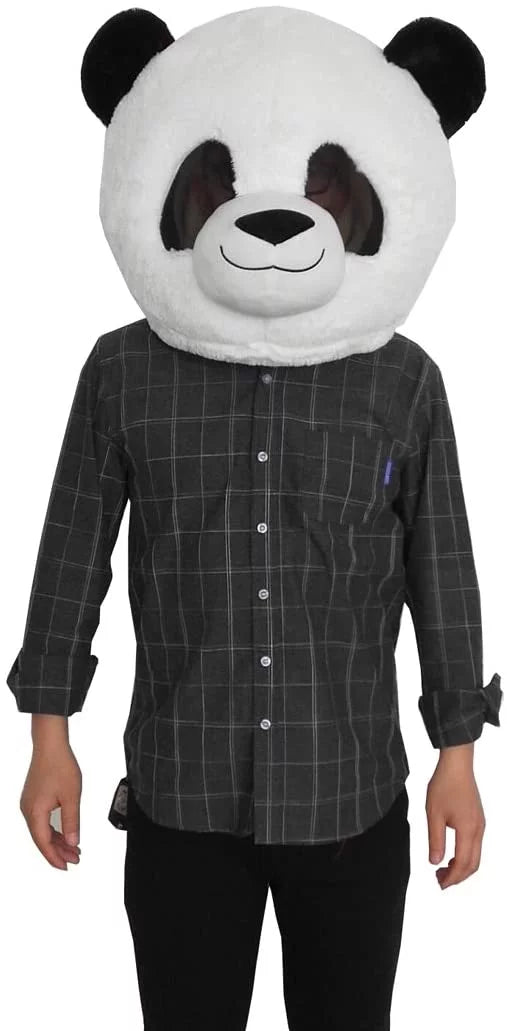 Plush Panda Bear Mascot Head Panda Head Mask Adult