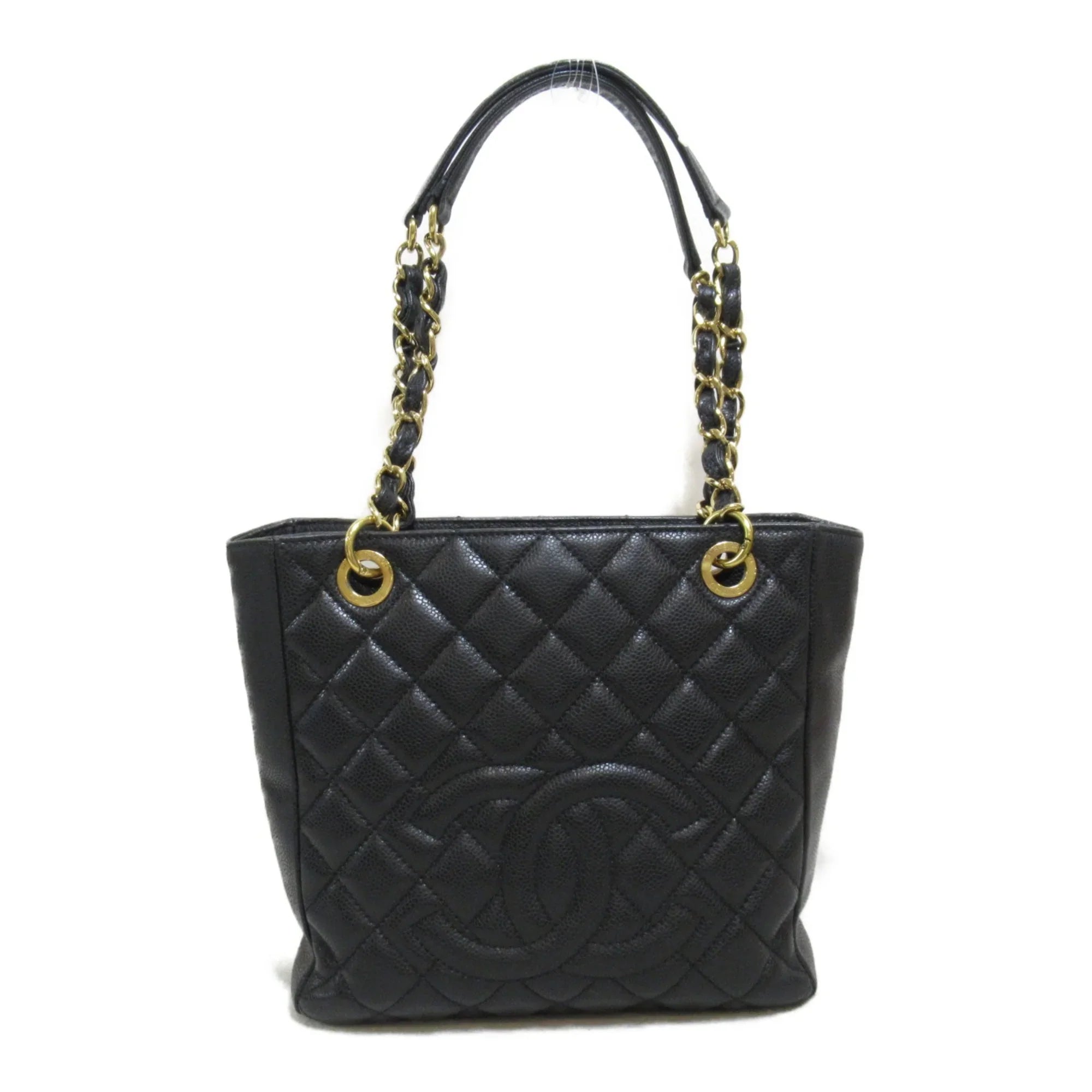 Pre-Owned CHANEL Matelasse ChainShoulder Bag Black Caviar Skin (Grained Calf) (Fair)
