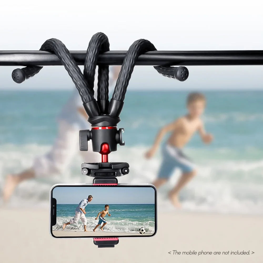 Dadypet MT-33  Octopus Tripod with Cold Shoe Mount,  Rotatable Ball Head, for Smartphone Camera Live Streaming Vlog