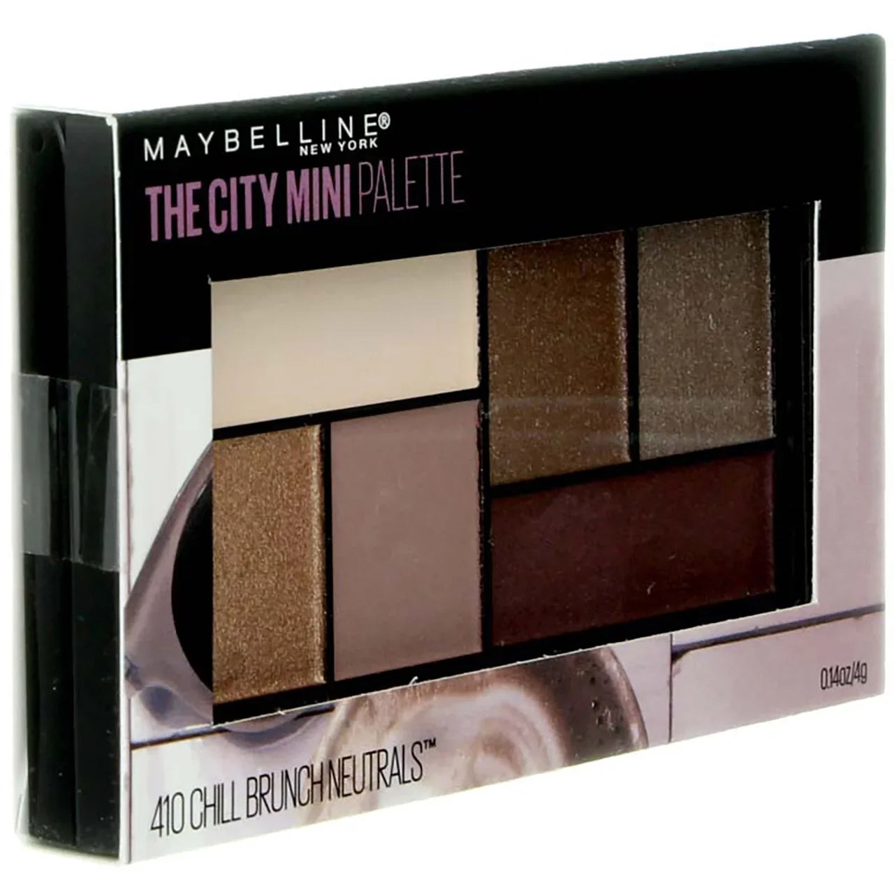Maybelline The City Mini Eyeshadow Palette Makeup, Chill Brunch Neutrals, 0.14  oz (Pack of 2)
