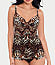 Tribal Tigress Gala Underwire Tankini Top Swimsuit