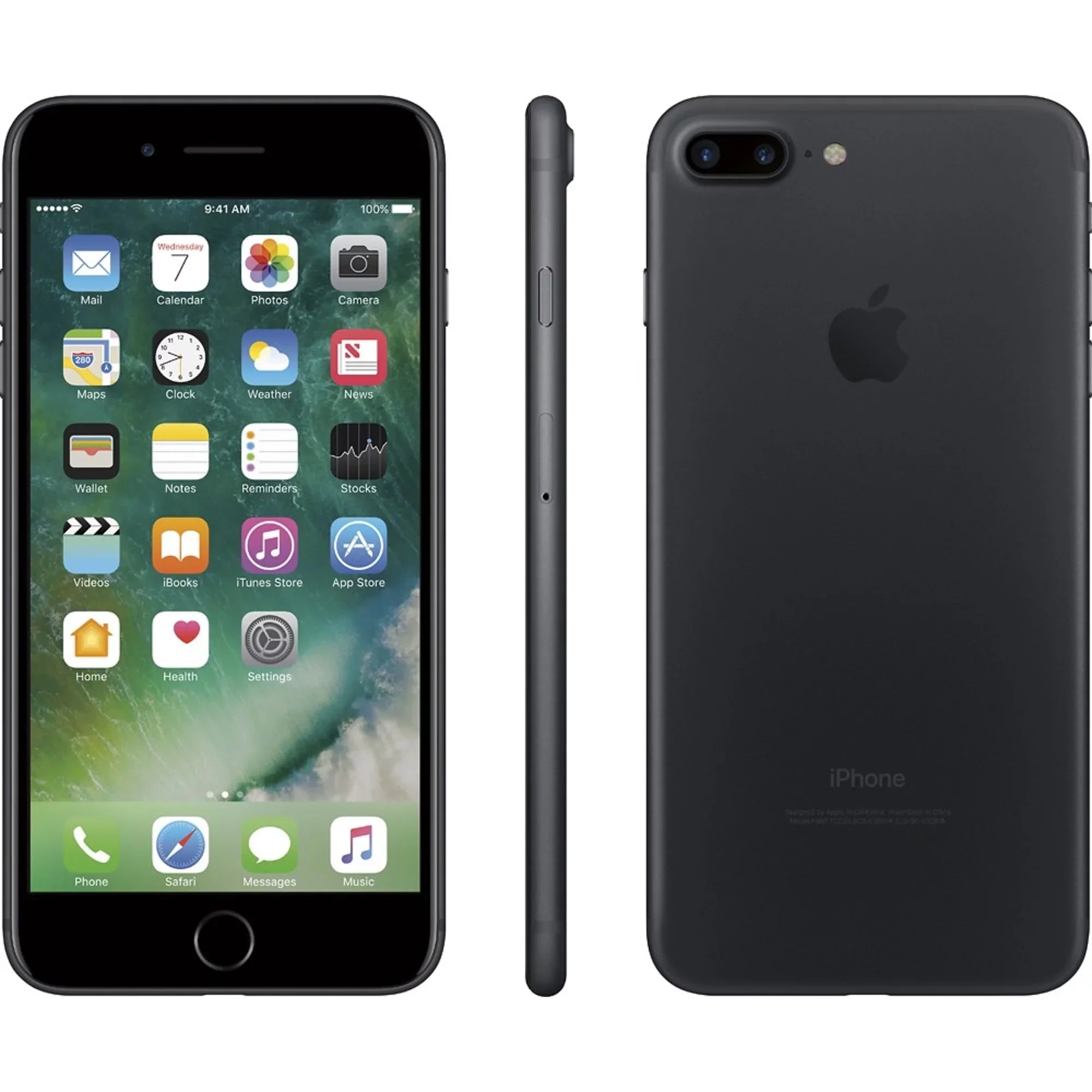 Renewed Apple iPhone 7 Plus 128GB Black (T-Mobile Locked) Smartphone (Refurbished)
