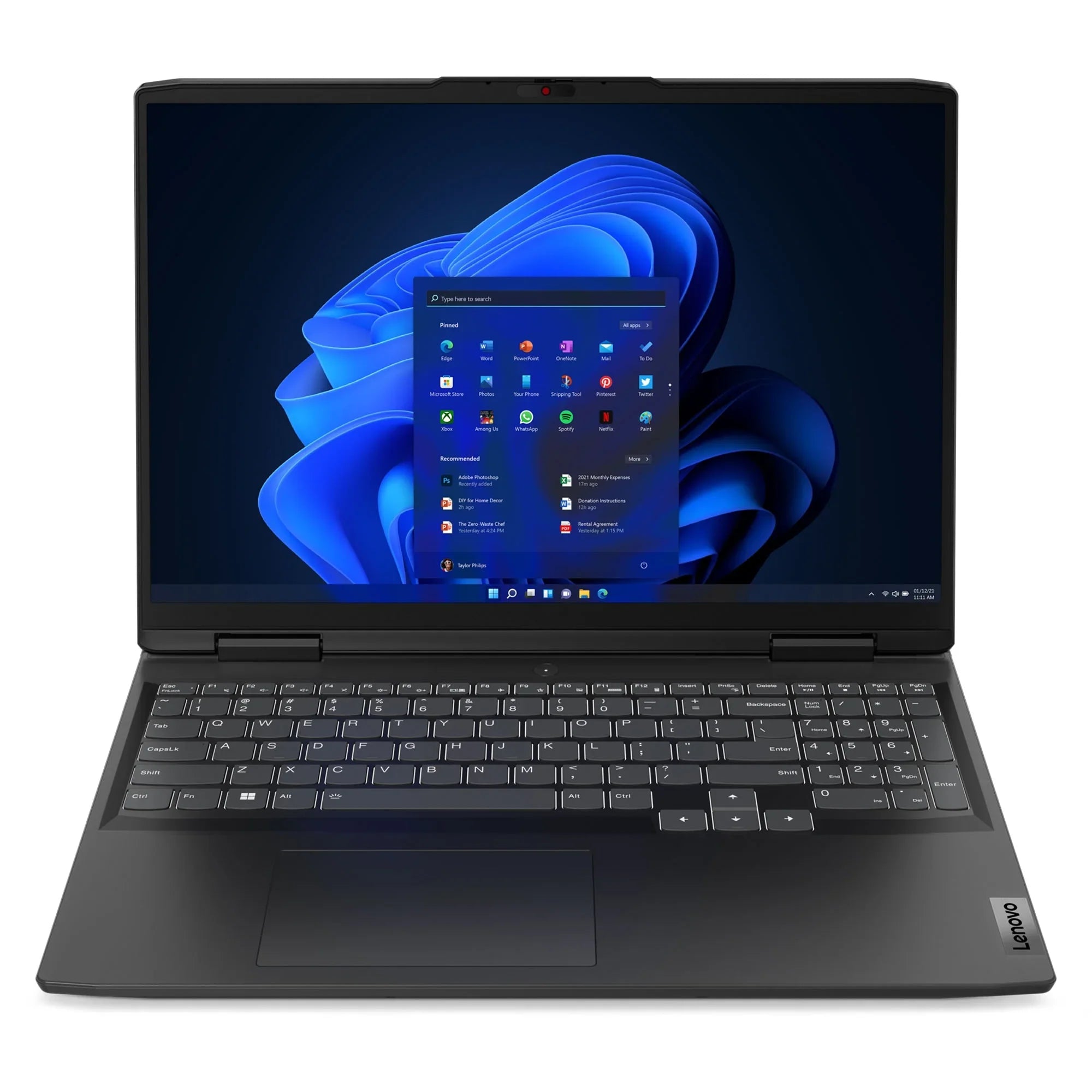 Lenovo IdeaPad Gaming 3i Portable PC, 16" IPS  165Hz, i7-12650H, 8GB, 512GB, For Gaming