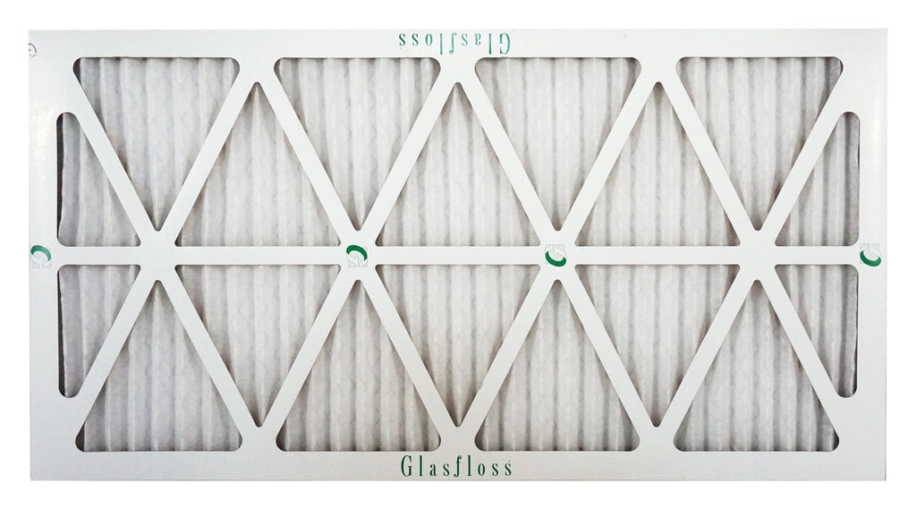 Glasfloss 20x36x1 - MERV 10 -Qty:12 - Furnace Air Filter - Made in USA (Actual Size: 19.5 x 36.5x7/8 inch)