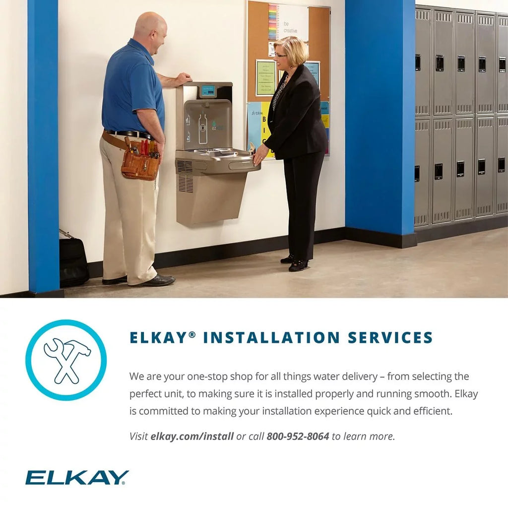 Elkay EZH20 Bottle Filling Station & Bi Level Fountain + Replacement Filter