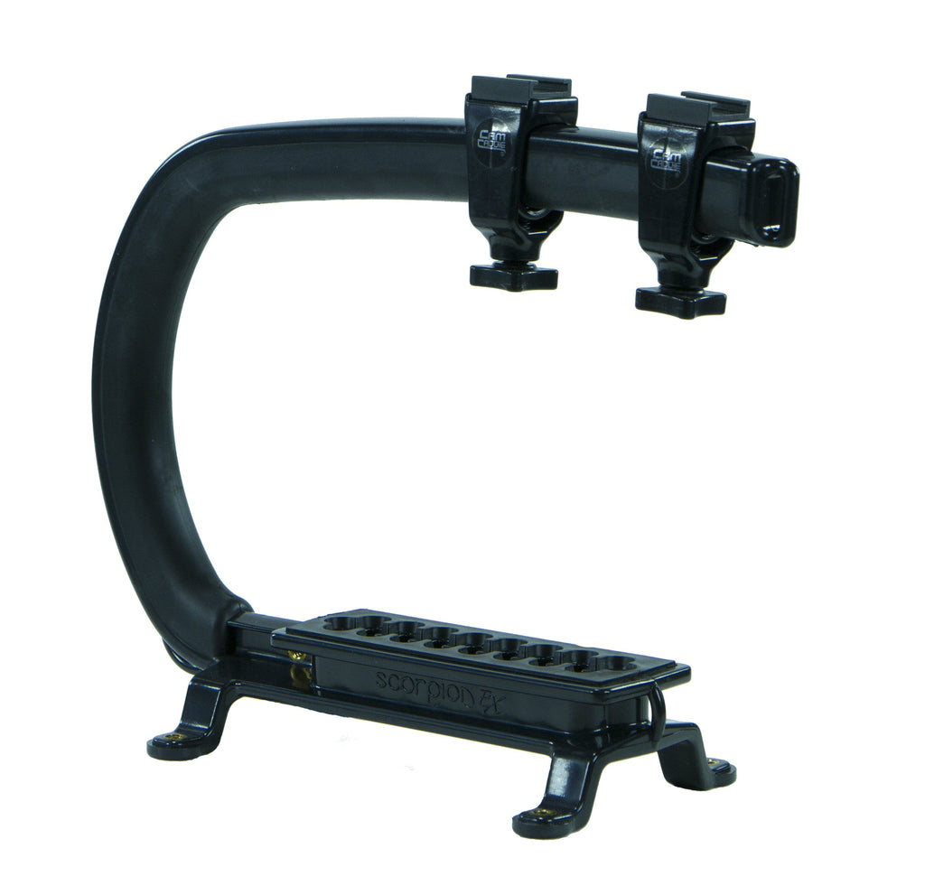 Cam Caddie Scorpion MAX Edition Universal Stabilzing Camera Handle - Includes 2 Accessory Shoes