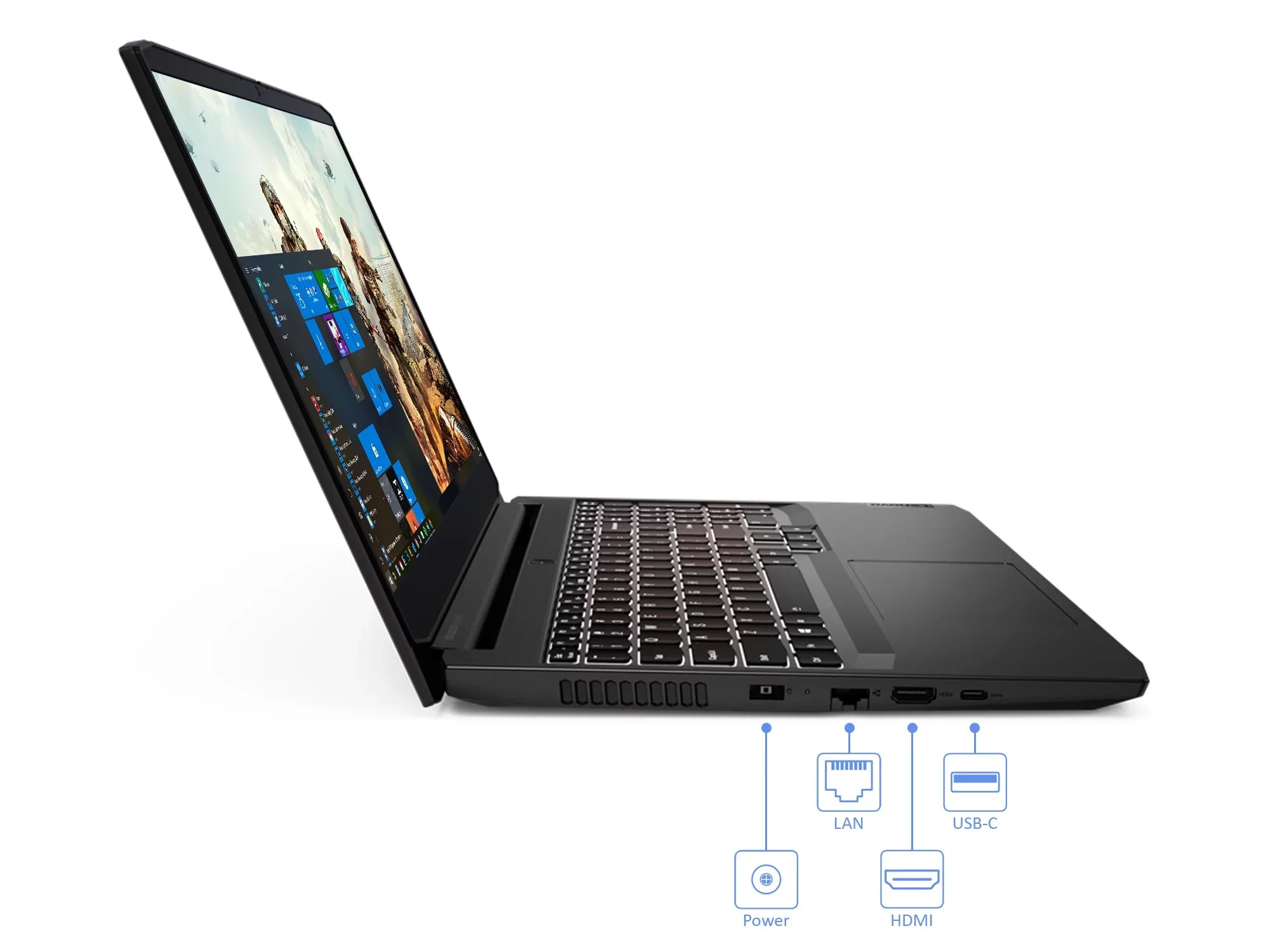 Lenovo IdeaPad 3i Gaming Notebook, 15.6" 120Hz FHD Monitor, Processor Core i7-11370H Upto 4.8GHz, 8GB RAM, 256GB NVMe SSD + 1TB HDD, NVIDIA GeForce RTX 3050 Ti, HDMI, Windows 10 Home (82K10003US)