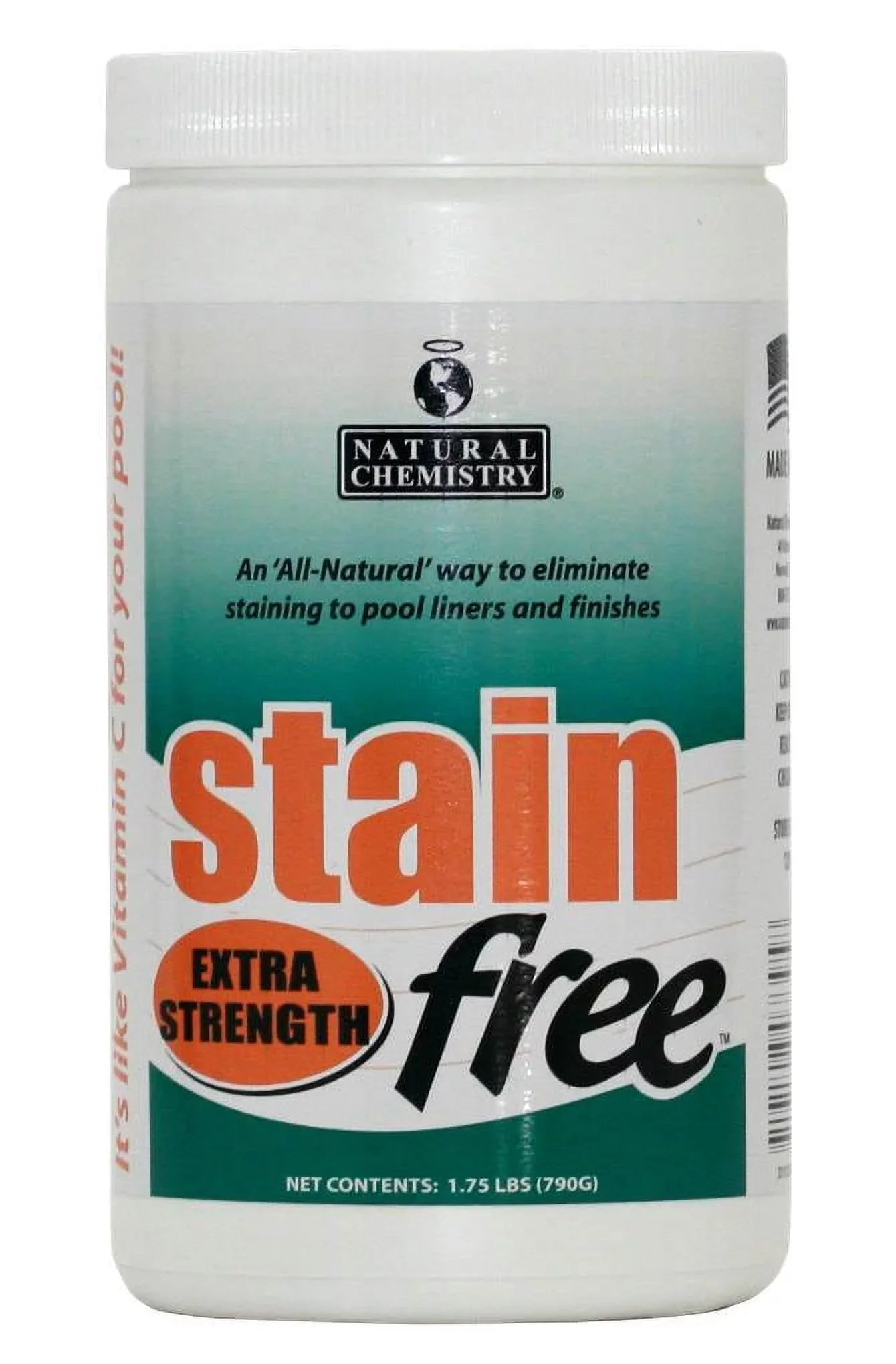 Natural Chemistry 07395 STAINfree Extra Strength Metal Stain Remover - 1.75 lbs