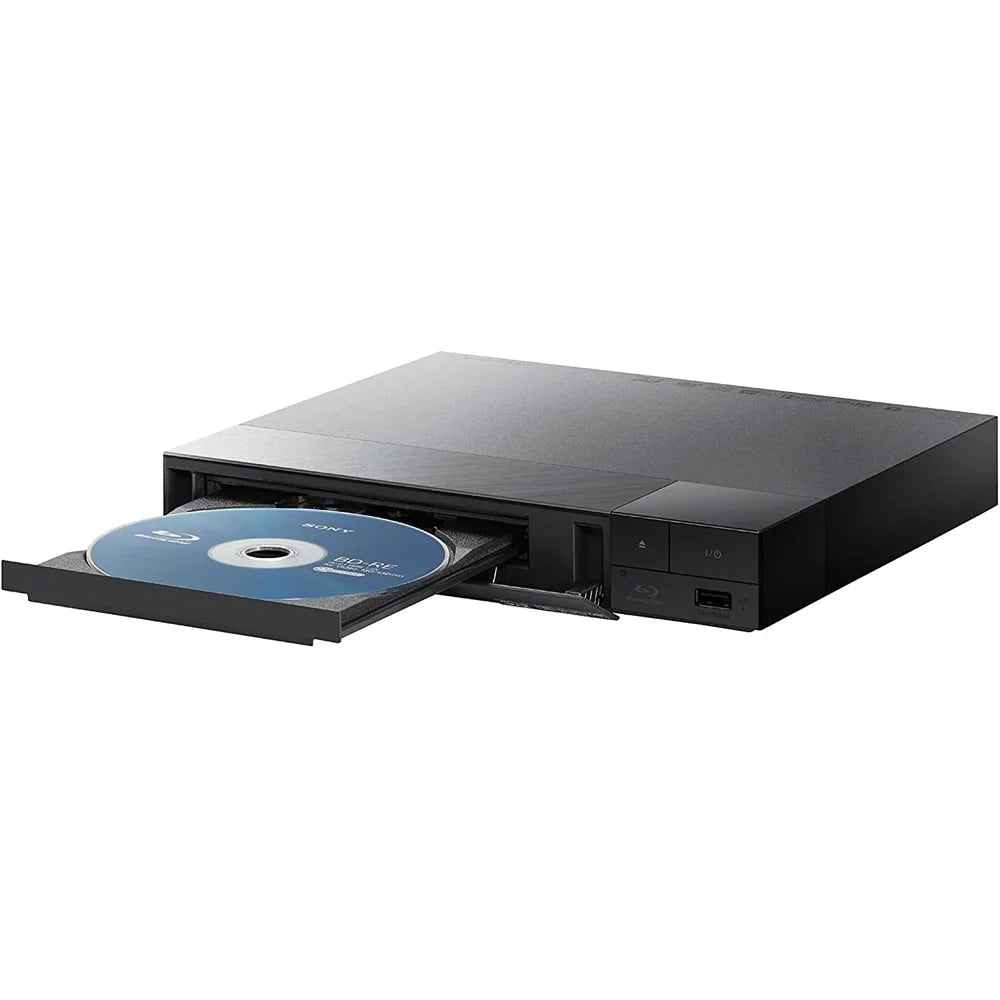 Sony BDPBX370 Streaming Blu-Ray Disc Player with WiFi Bundle with Deco Gear 6FT Universal 4K HDMI 2.0 Cable with 28AWG Pure Copper Conductors and Microfiber Cleaning Cloth
