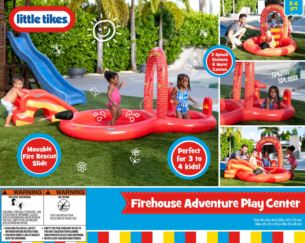 Little Tikes Fire House Adventure Inflatable Play Center