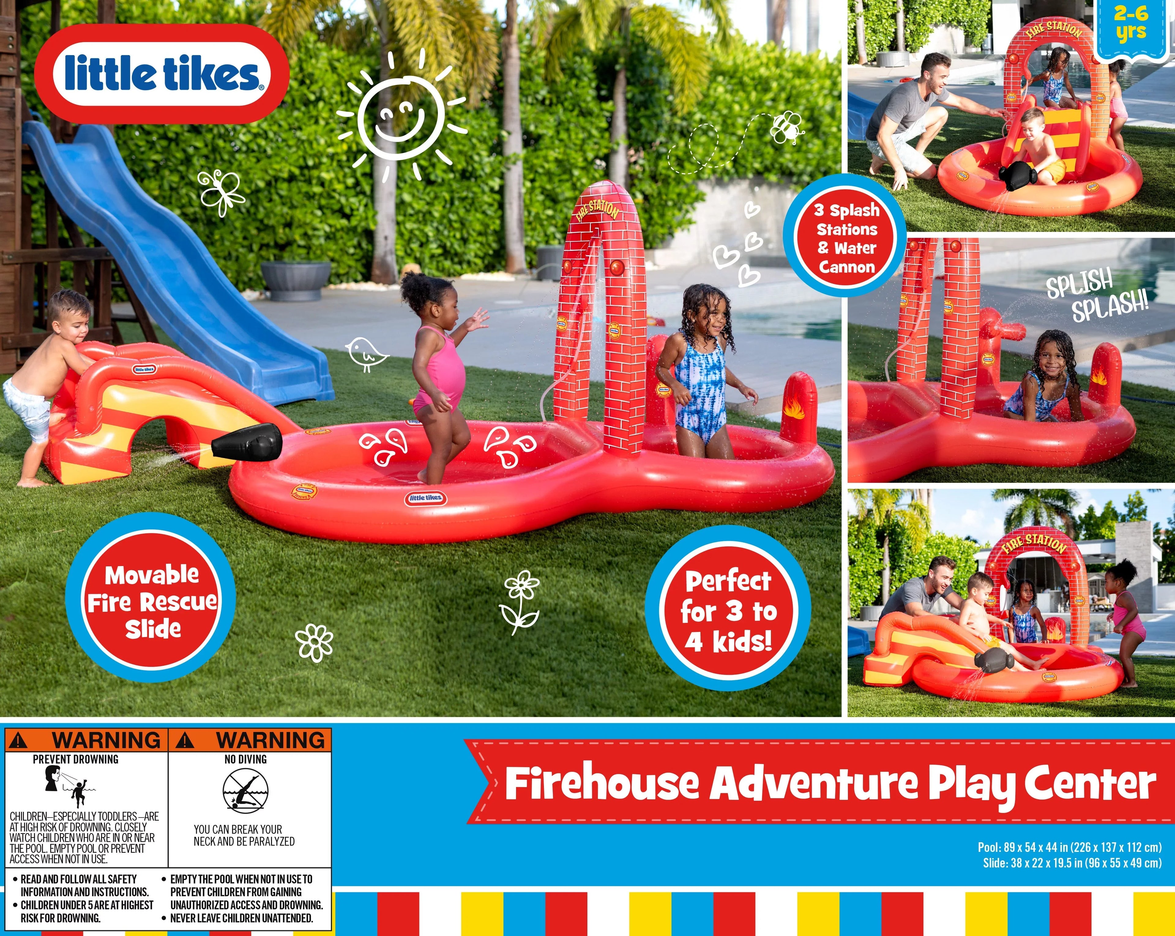 Little Tikes Fire House Adventure Inflatable Play Center