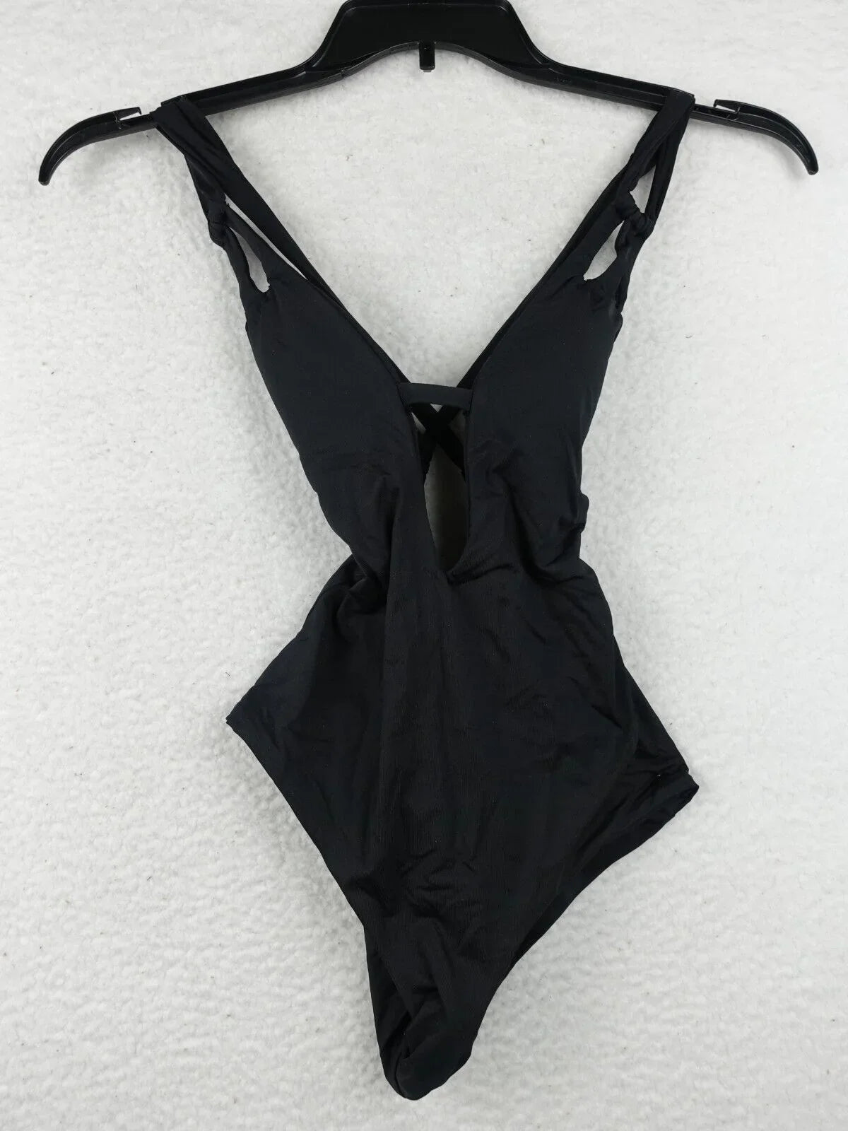 BECCA Swimsuit XS - Black - Rebecca Virtue Color Code Skylar Plunge One-Piece