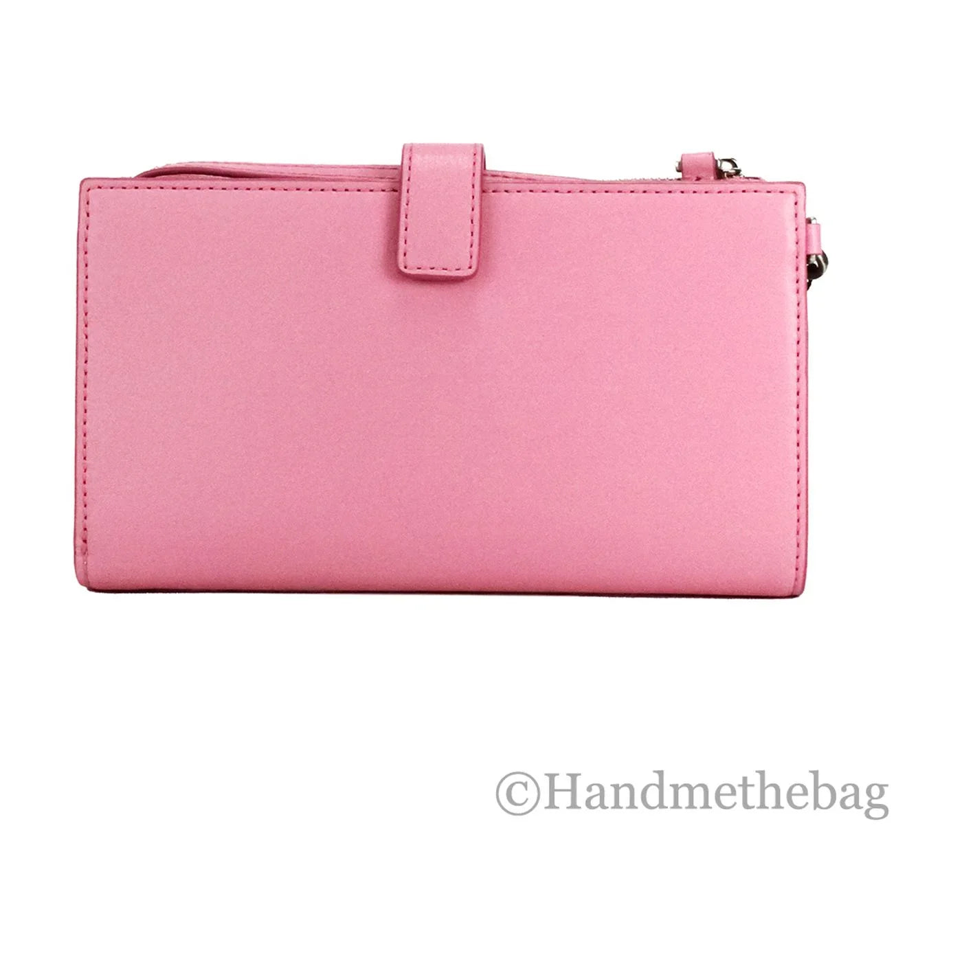 Marc Jacobs The J Marc Phone Wristlet Candy Pink Smooth Leather Wallet
