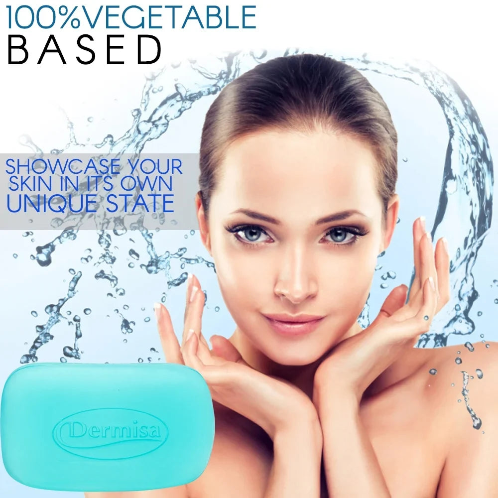 Dermisa Glycerin Bar Soap. Refreshing Fragrance. For Facial Care. 3 oz / 85 G. Pack of 4