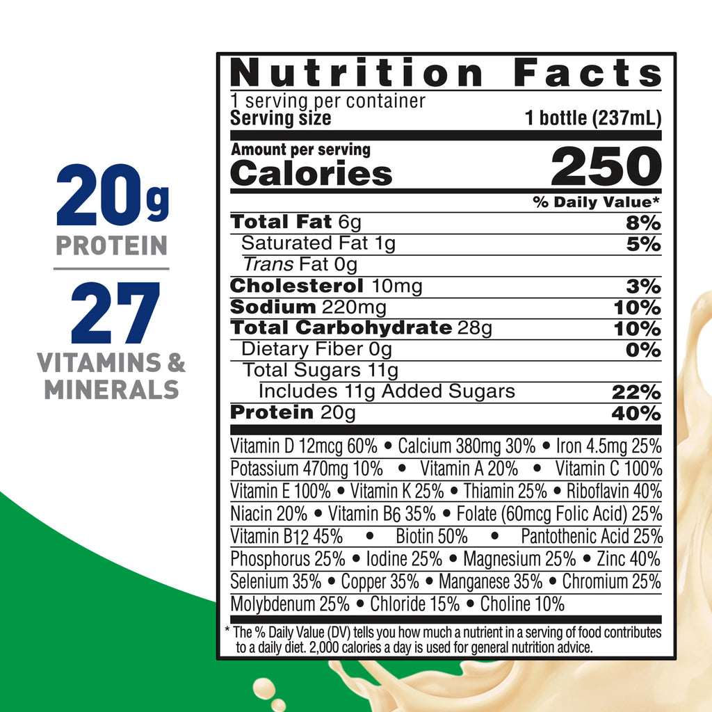 BOOST High Protein Ready to Drink Nutritional Drink, Very Vanilla, 24 Count (2 - 12 Packs)