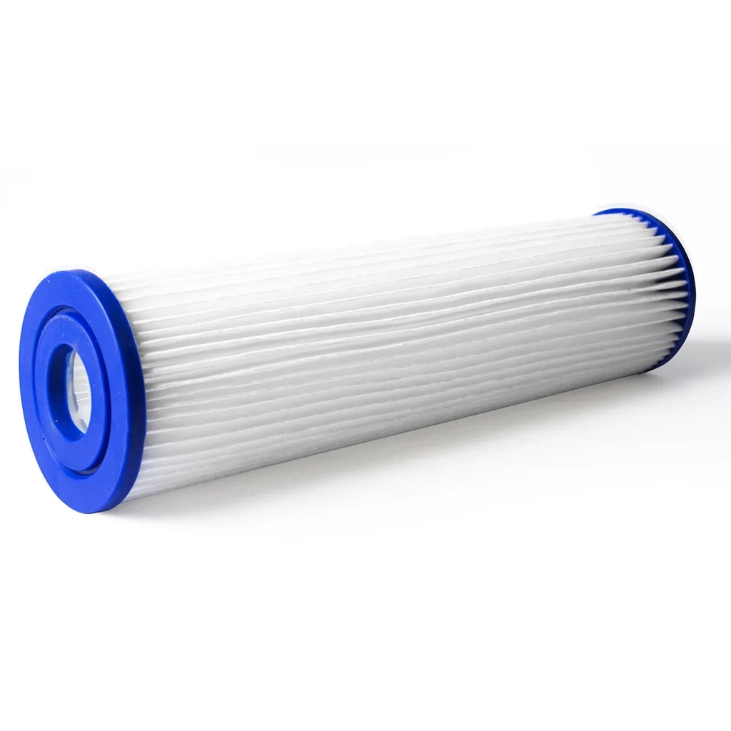 Pleated Poly Water Filter Cartridge 20x2.5" 10 micron 25 Pack