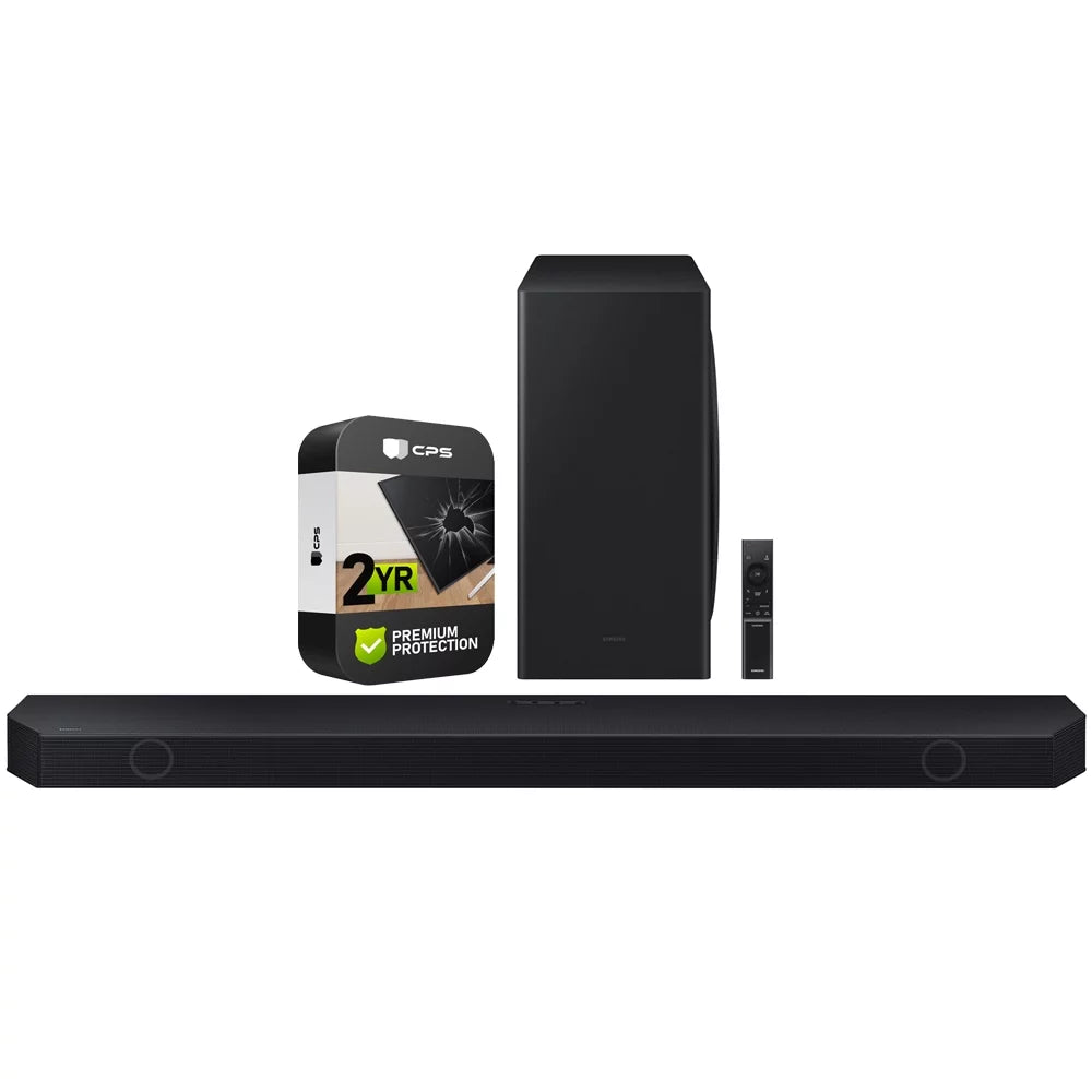 Samsung HW-Q800C Q-series 5.1.2 ch. Wireless Dolby ATMOS Soundbar w/ Q-Symphony Bundle with 2 YR CPS Enhanced Protection Pack