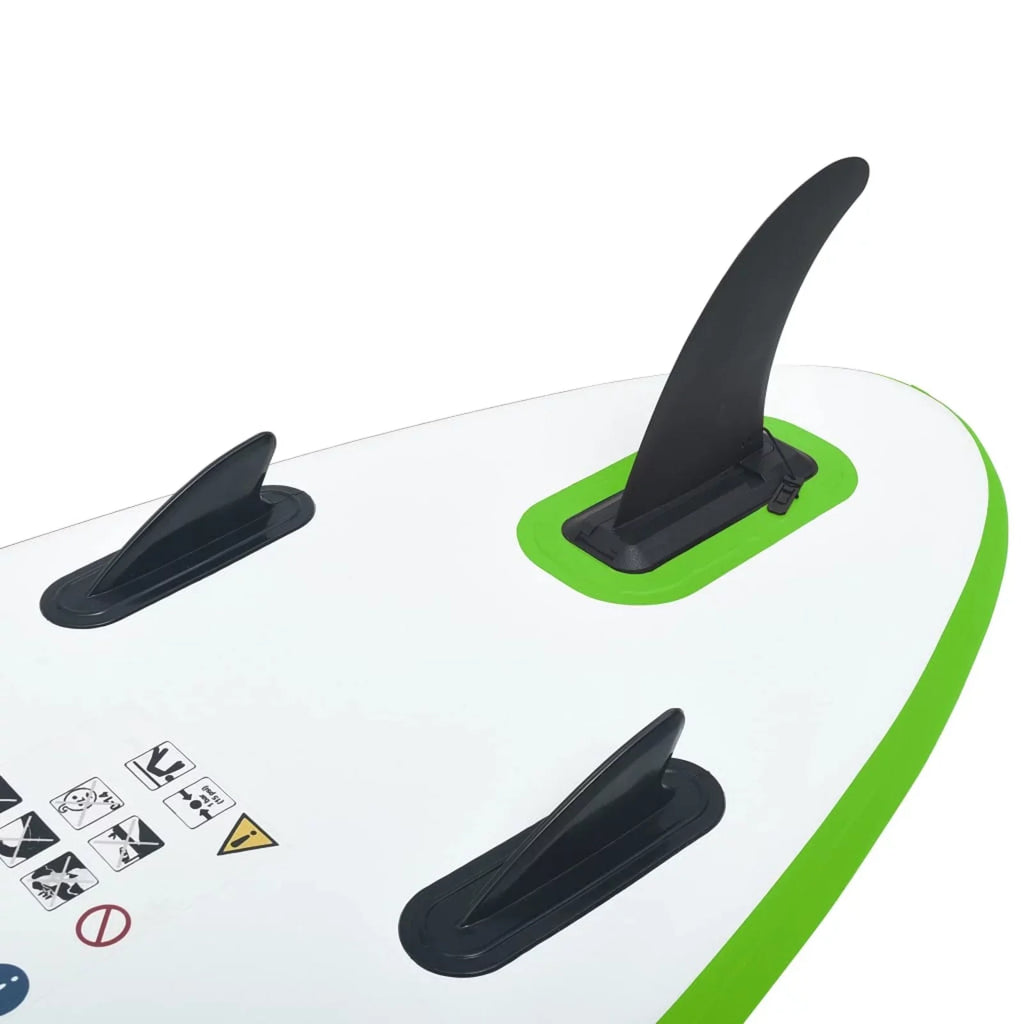 Carevas Inflatable Paddleboard Set Green and White